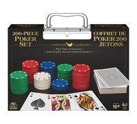 Spin Master Games Professional Texas Hold Em Poker Set Classic Game with 200 DualToned Chips and Cards in an Aluminum Case