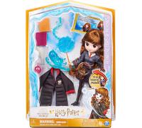 Wizarding World Harry Potter, 20.3-cm Hermione Granger Light-up Patronus Doll with 7 Doll Accessories and Hogwarts Robe, Kids Toys for Ages