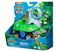 PAW Patrol Jungle Pups, Rocky Snapping Turtle Vehicle, Toy Truck with Collectible Action Figure, Kids Toys for Boys & Girls Ages 3 and Up