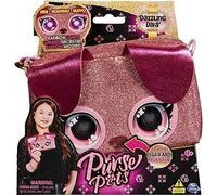 Purse Pets , Keepin’ It Clutch Dazzling Diva Puppy Pet Toy and Wristlet Purse with Light up Rainbow Eyes, Kids Toys for Girls Ages 4 and up