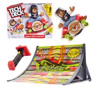 Spin Master Tech Deck Tech Deck Shred N' Blast Skateboard Motorised Finger Skateboard Toy & Ramp