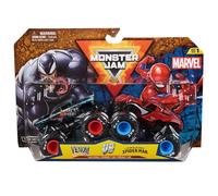 Monster Jam, Marvel Official Venom Vs. The Amazing Spider-Man Die-Cast Monster Trucks, 1:64 Scale, Kids’ Toys for Boys and Girls Aged 3 and up