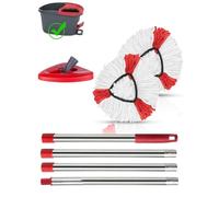 Spin Mop Head Replacement Set Compatible with Vileda Turbo Mop System