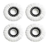 Spin Mop Heads Replacement, Mop Head Replacement, 4 Pack 16 cm Rotating Mop Heads for Easy Cleaning, Durable and Efficient Mop Heads Replacement