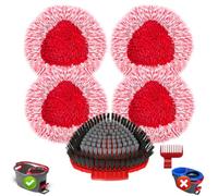 Spin Mop Microfibre Head Refill & Brush Replacement for Vileda Turbo System
