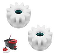 Spin Mop Replacement Parts - 2 Pcs One Way Bearing Sprockets for Vileda Spin Mop,Bucket Clutch Bearing Gear & Pedal Repair Kit,Compatible with Ocedar, Vileda and Other Rotation Mop Buckets (White)
