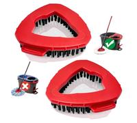 Spin Mop Scrubber Head for Vlieda EasyWring 1-Tank System, Scrub Mop Head, Floor Scrubbing Brush for Bathroom, Tile and Kitchen