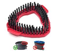 Spin Mop Scrubber Head Replacement for Vileda Turbo Mop System - Stiff Bristle Brush Head for Bathroom, Kitchen, Wall & Deck Cleaning