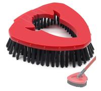 Spin Mop Scrubber Head Replacement, Stiff Bristle Scrubbing Head Brush for Bathroom, Kitchen, Tub, Tile Compatible with Vileda Spin Turbo Flat Mop