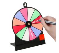 Spin Prize Wheel 12 Slots Tabletop Roulette Spinner, Spinnings Wheel, Erasable Acrylic Board Roulette Wheel, Prize Wheel Spinner With Stand, Detachable Spin The Wheel Game For Fortune Game