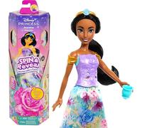 Spin & Reveal Jasmine Mattel Poupée Disney Princesses avec accessoires et 11 surprises HXC23