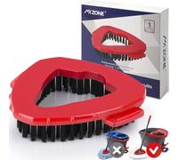 Spin Scrub Mop Brush Head Compatible with Vileda Turbo Spin Mop 1 Tank System, Shower Floor Scrubber Mop Head Replacement, Hard Bristle Cleaning Brush for Bathroom Kitchen Tile, Not Fit RinseClean