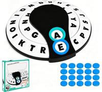 Spin & Shout Word Game for Adults, Fast-Paced Family Word Game with Letter Wheels, Choose a Category & Race Against The Timer to be The Last Player, Learning Words Games for 2-8 Players