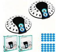 Spin & Shout Word Game, Starts with/Ends with Word Game, Choose a Category & Race Against The Timer To Be The Last Player, Password Board Fun Family Games for Teens & Adults (2pcs)