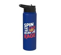 Spin The Cage - Funny Bingo Quote Stainless Steel Insulated Water Bottle