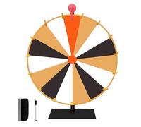 Spin the Prize Wheel, Spinner Prize Wheel, Colorful Roulette Wheel for Prices, 10/15 Slots Table Wheel with Stand, for Party, Pub, Trade Show,