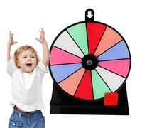 Spin the Wheel, Spin the Wheel for Prizes - Spin the Wheel - Removable Anti-Slip Spin Wheel with Stand - Table Reward Wheel, Dry Erase 12 Slots, Roulette Wheel for Carnival Courses