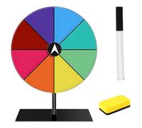 Spin the Wheel, Spinning Wheel for Prizes, Spin the Wheel with Stand, Interactive Prize Wheel for Party Games, Corporate Events, Holiday Celebrations, Includes Dry Erase Board and Marker