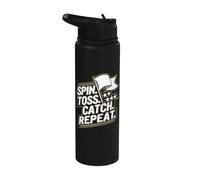 Spin Toss Catch Repeat - Flag Flipping Color Guard Stainless Steel Insulated Water Bottle