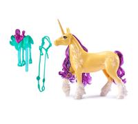 Unicorn Academy, Leaf Unicorn with Head Movement, 2 Riding Accessories, 27.9cm, Compatible with Ava Fashion Doll, Dolls and Unicorn Toys for Girls Aged 4+