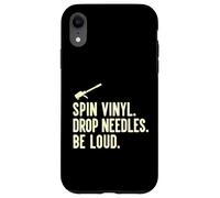 Spin Vinyl Drop Needles Be Loud Audiophile Record Enthusiast Case for iPhone XR