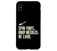 Spin Vinyl Drop Needles Be Loud Audiophile Record Enthusiast Case for iPhone XS Max