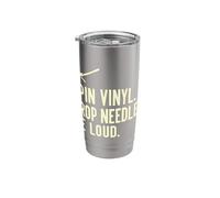 Spin Vinyl Drop Needles Be Loud Audiophile Record Enthusiast Stainless Steel Insulated Tumbler