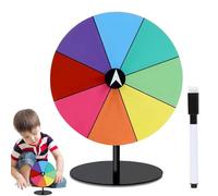 Spin Wheel for Prizes, Game Wheel - Fortune Tabletop Spin Wheel Award with Stand,Doodle Game Colorful Clear Spinner for Party, House Hanging, Wedding, Graduation, Home Decoration, Home
