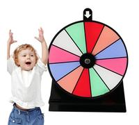 Spin Wheel | Non-slip Detachable Spin the Wheel Game with Stand | Erasable Acrylic Board, Roulette Wheel, 12 Slots Tabletop Prize Wheel for Trade Show Pub Carnival