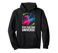 Spin Your Own Universe Cosmic Dance Design Pullover Hoodie
