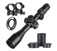 SPINA OPTICS 4-16x44/6-24x50 SFP Second Focal Plane Riflescopes with Mil-dot Reticle and 20mm Ring Mounts,Waterproof, Fogproof Black Rifle Scope, 30mm Tube (4-16x44 SFP)