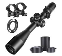 SPINA OPTICS 4-16x44/6-24x50 SFP Second Focal Plane Riflescopes with Mil-dot Reticle and 20mm Ring Mounts,Waterproof, Fogproof Black Rifle Scope, 30mm Tube (6-24x50 SFP)