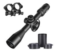 SPINA OPTICS 4-16X44 Rifle Scope First Focal Plane FFP Hunting 4-16 Riflescopes with 20mm Scope Rings,Throw Lever,Lens Cover