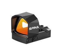 SPINA OPTICS Pulse 1x21x25 Motion Awake 3 MOA Red/Green Dot Sight for RMSC, Red Dot Scope with Large Viewing Window, Open Reflex Optics Sight,7075 Aluminum (red dot)