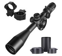 SPINA OPTICS WolfChase 4-16x44 FFP First Focal Plane Riflescopes with 1/4MOA Reticle and Parallax Adjustment, Waterproof, Fogproof Black Rifle Scope, 30mm Tube (with 11mm mounts)