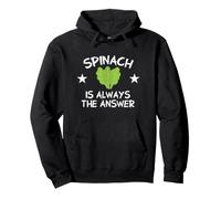 Spinach Is Always The Answer Funny Vegetable Lover Pullover Hoodie