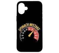 SPINACH MISTAKE Speedometer Funny Meme Sarcastic Gag Case for iPhone 16 Plus