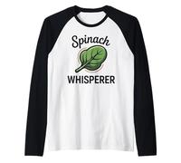 Spinach Whisperer Vegetable Gardener Plants Raglan Baseball Tee