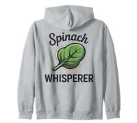 Spinach Whisperer Vegetable Gardener Plants Zip Hoodie