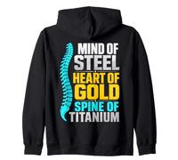 Spinal Fusion Spine Surgery Zip Hoodie
