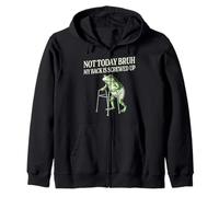 Spinal Fusion Warrior Spine Surgery Zip Hoodie