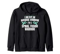 Spinal Fusion Warrior Spine Surgery Zip Hoodie