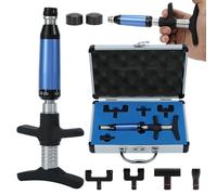 Spinal Massager, Manual Spinal Adjustment Kit, 6 Levels of Force Adjustable (50-300N), with 4 Massage Heads, for Scoliosis, Thoracic Spine, Cervical Spine,Blue