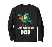 Spinal Muscular Atrophy Warrior Dad Dinosaur SMA Long Sleeve T-Shirt