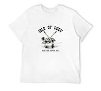 Spinal Tap Mens T Shirt Isle of Lucy Blues Jazz Festival Cult Movie Tee Banana White 3XL