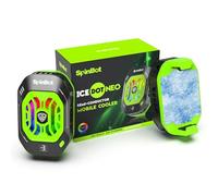 SpinBot IceDot Neo Semiconductor Technology Mobile Phone Cooler for Instant Cooling - Gaming Fan with Temperature Display, RGB Lighting, Android and iPhone Compatible (Black & Green)