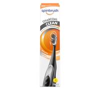 Spinbrush Charcoal Clean Electric Toothbrush Battery Operated Soft Bristles with Charcoal, Pack of 1