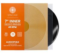 SPINCARE 25x 7 Inch Audiophile Anti-static Inner Vinyl Record Sleeves