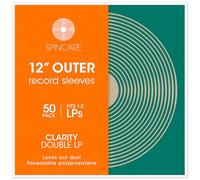 SPINCARE 50x 12 Inch Clarity Double Outer Vinyl Record Sleeves