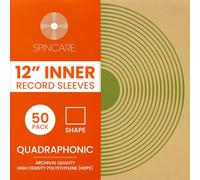 SPINCARE 50x 12 Inch Quadraphonic Anti-Static Inner Vinyl Record Sleeves